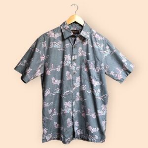 Cooke Street Hawaiian Islands Casual Button Front Short Sleeve Shirt MENS Small